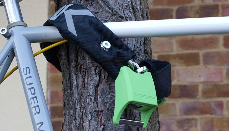 The Hiplok is a bicycle lock that can be worn like a belt while riding