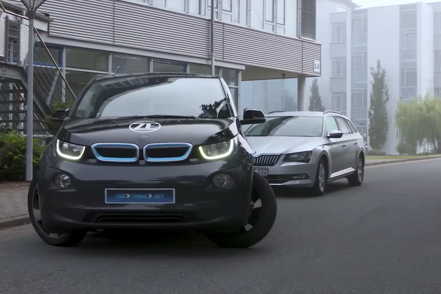 The ZF Easyturn concept gives cars up to 80 degrees of steering angle for ultra-tight maneuvers