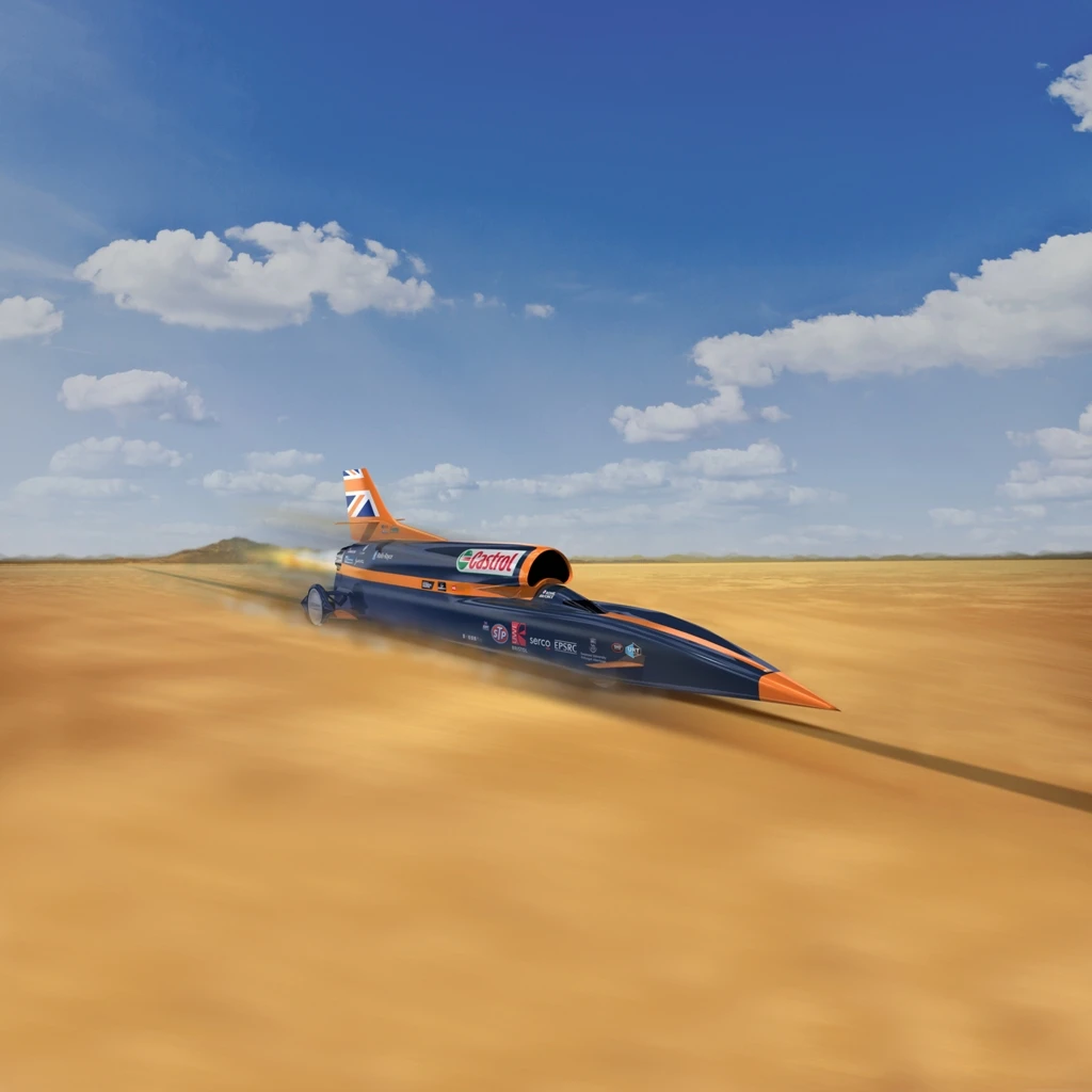 The Bloodhound SSC will make the record attempt in the South African desert