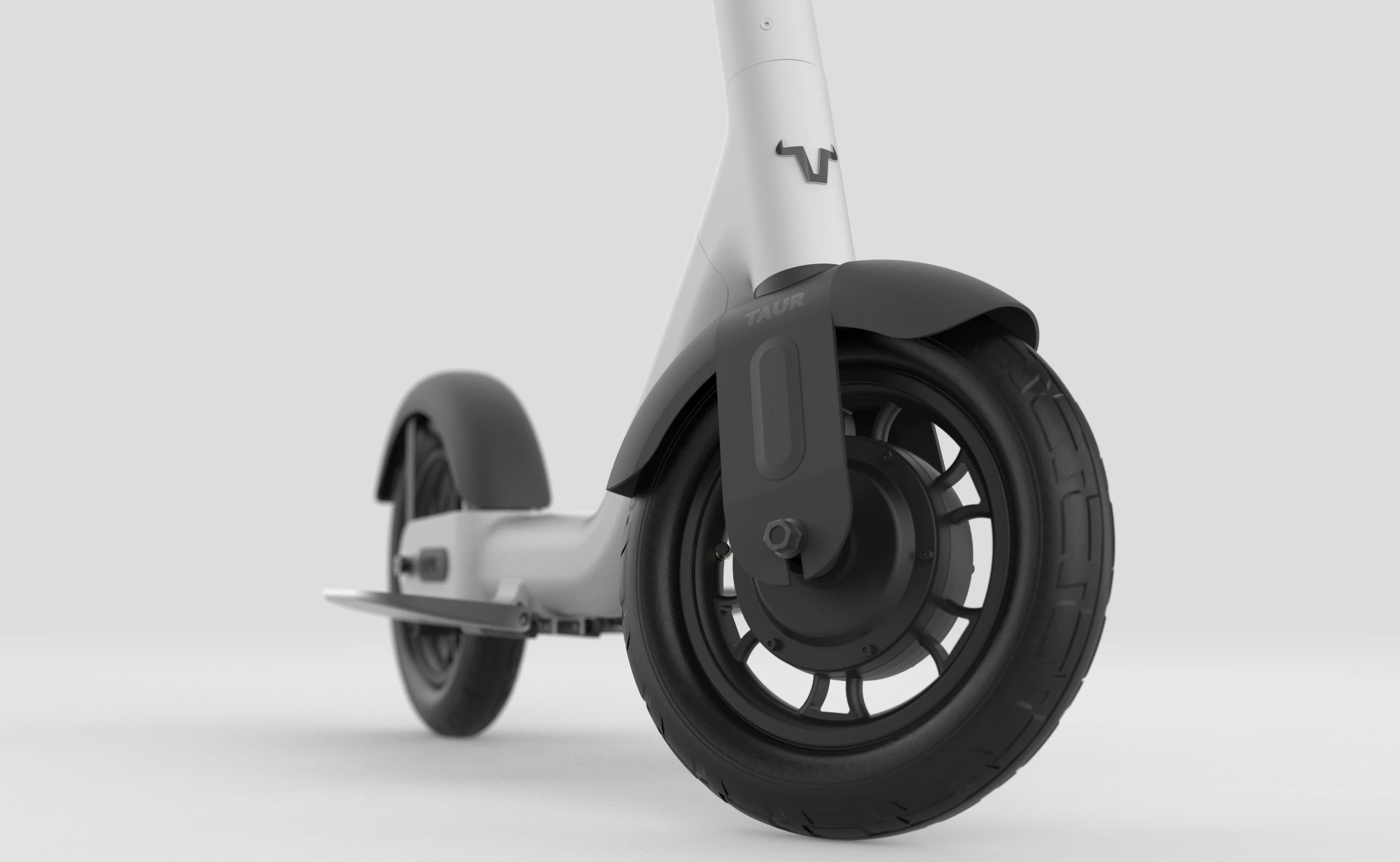 The Taur e-scooter rides on 20-inch puncture-resistant Continental tires