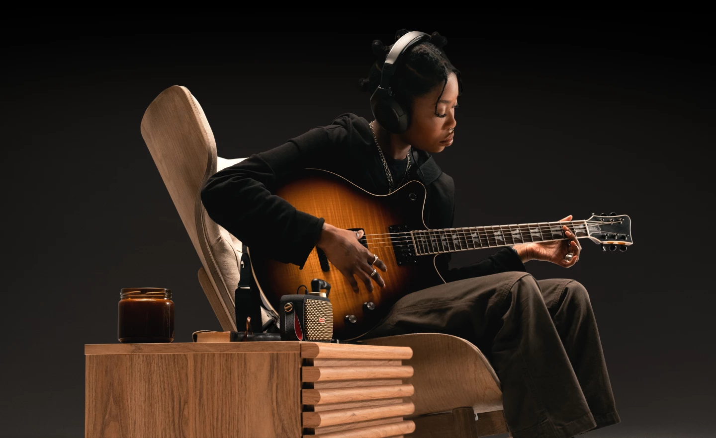 Players can use the Spark Go as a Bluetooth streaming speaker, or jam along to tunes as they listen
