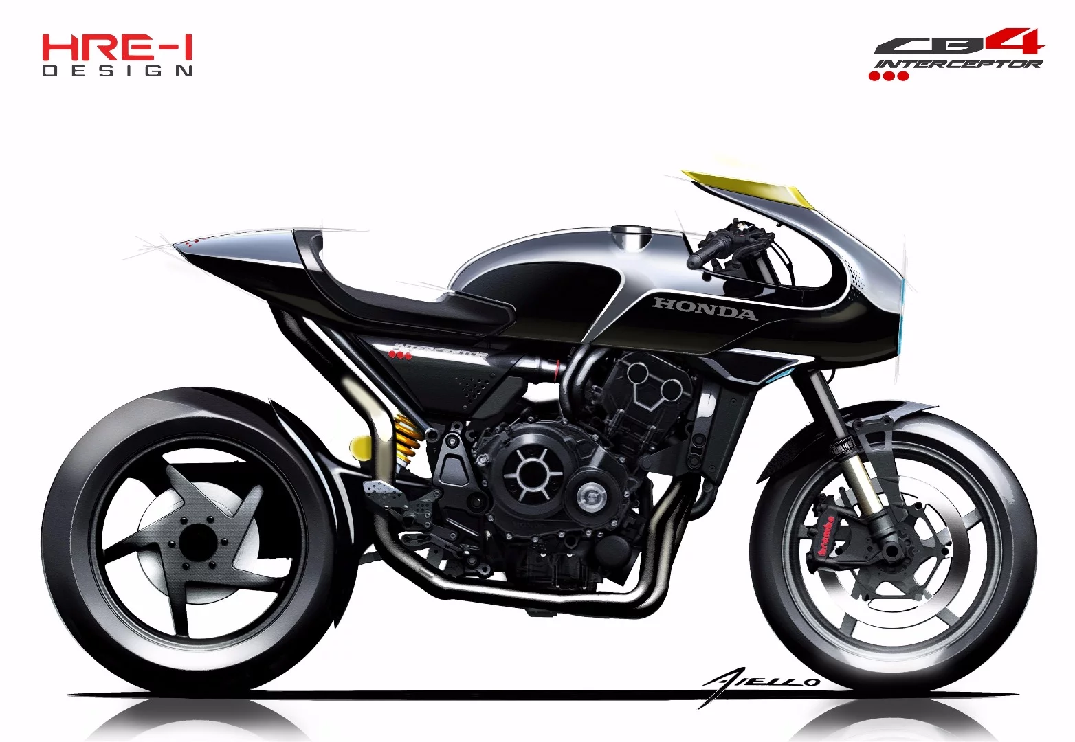 Honda's CB4 Interceptor concept: design sketch