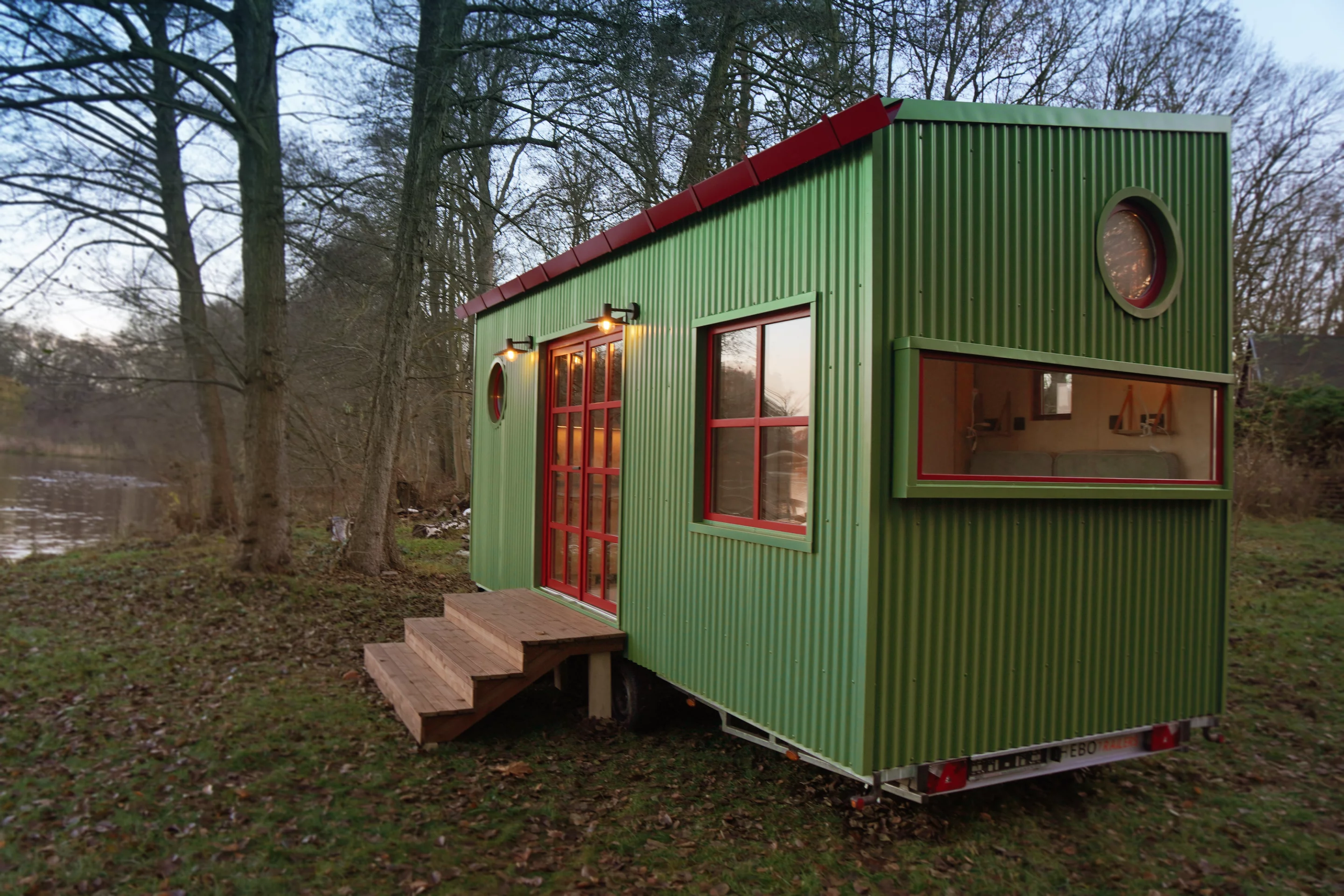 The THOW is a compact tiny house that comes with off-grid options and sleeps up to two people