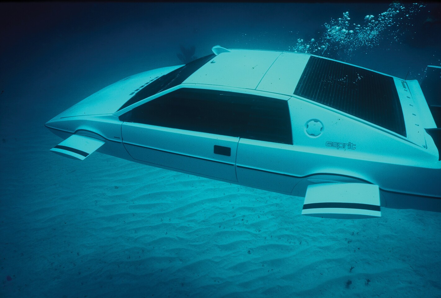 James Bond's Lotus Esprit submarine from the The Spy Who Loved Me (1977) and For Your Eyes Only (1981)