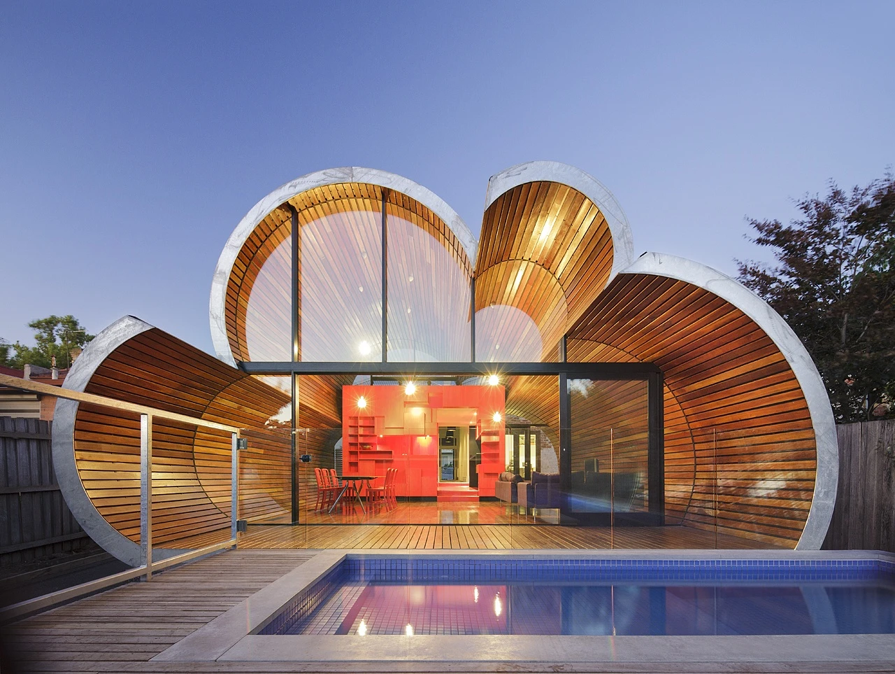 An unassuming Edwardian house in an equally unassuming Melbourne suburb has undergone a remarkable cloud-shaped extension