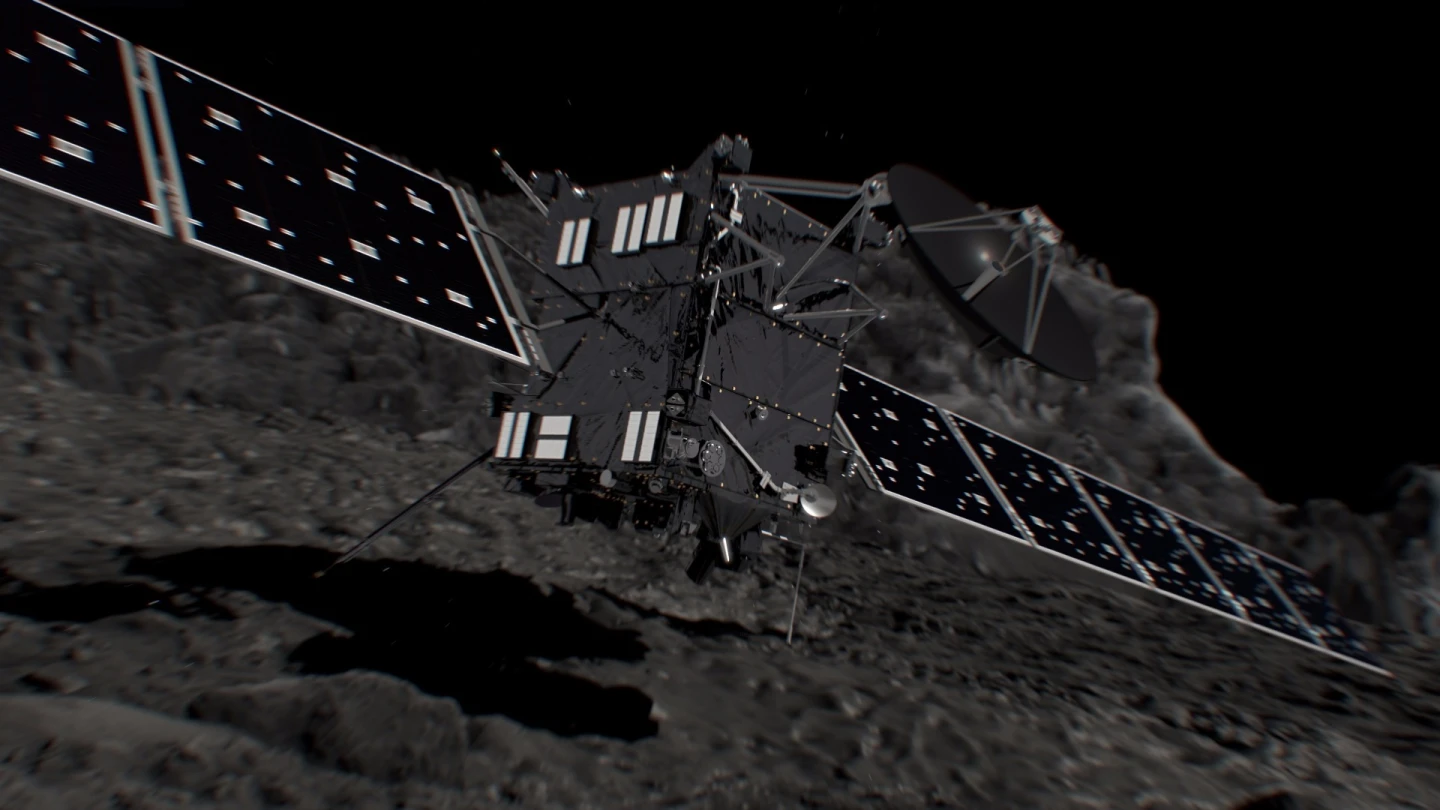 Rosetta making its landing on comet 67/P