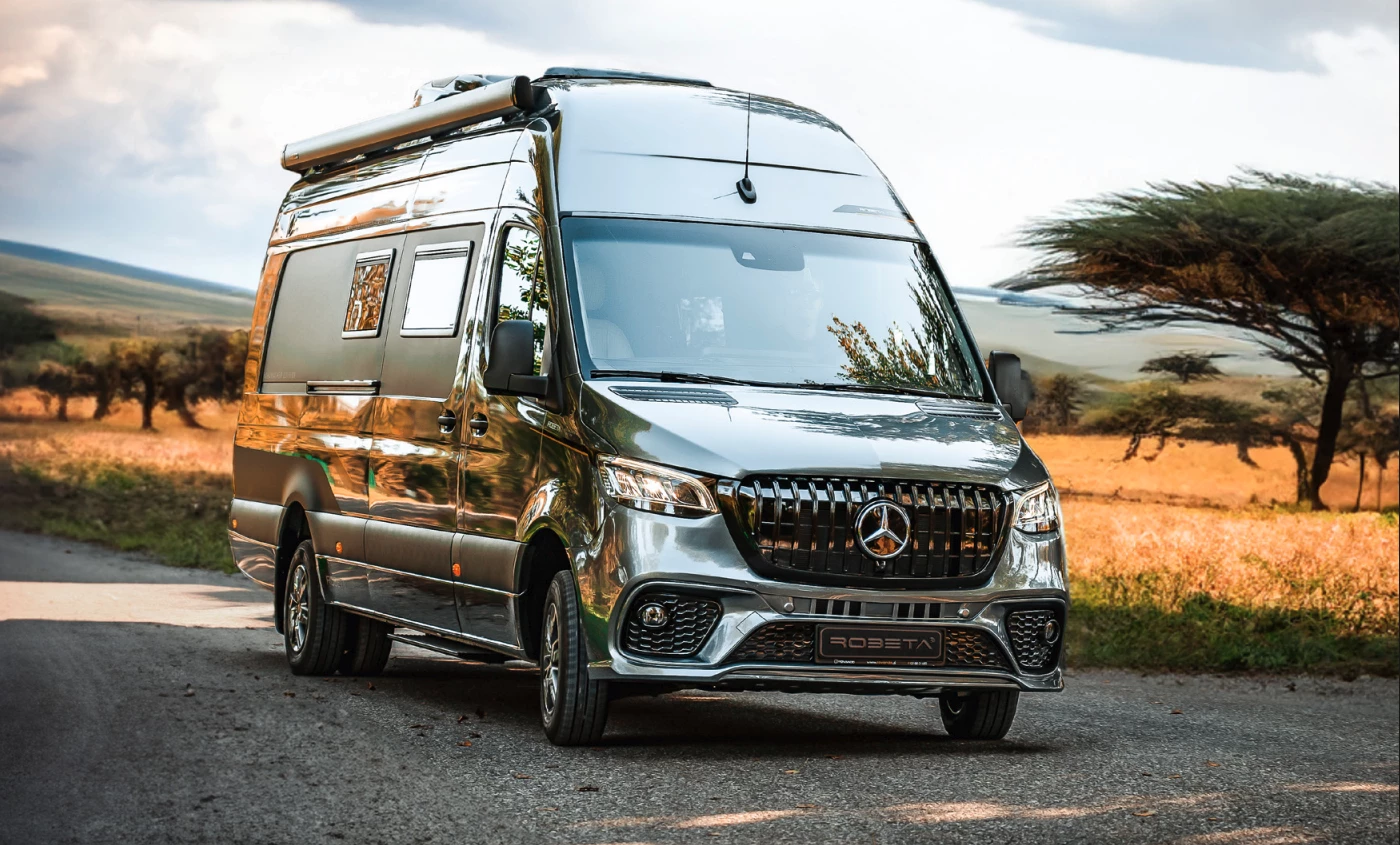 Robeta Mobil's 740-cm extra-long Sprinter Schumacher Edition (pictured) broke into ultra-premium camper van design, and the Ananya brings it to the regular production lineup