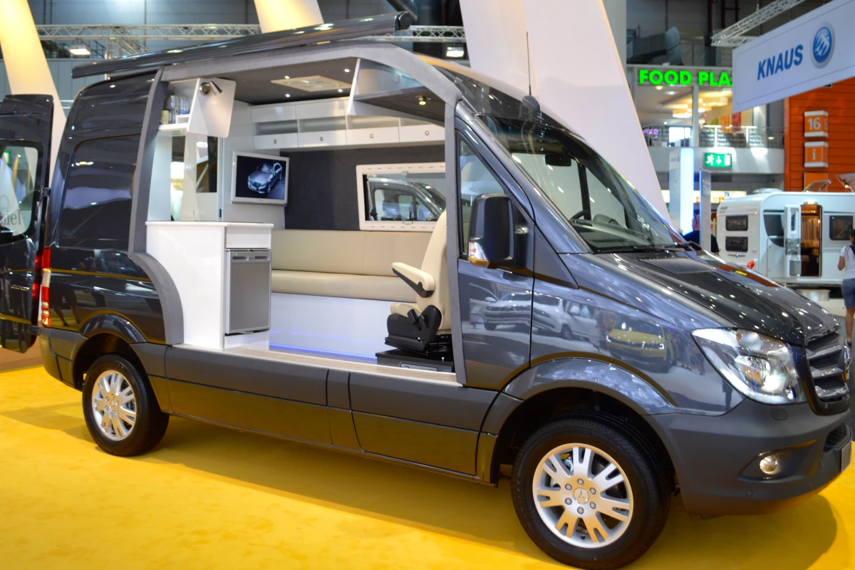 Mercedes-Benz shows the new Sprinter's camping potential with a cut-away concept