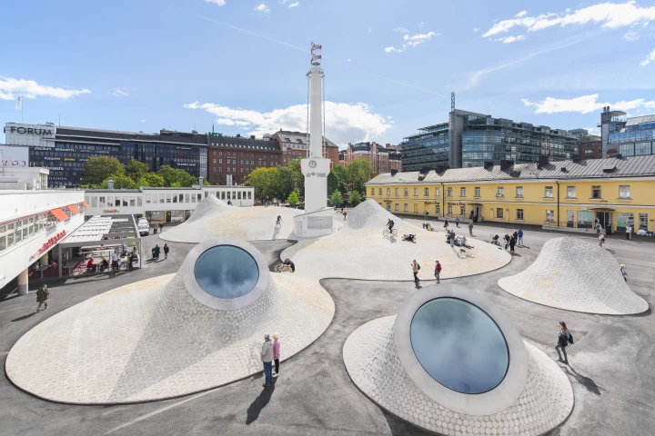 Lasipalatsi Square has undergone a €50 million (US$58 million) renovation