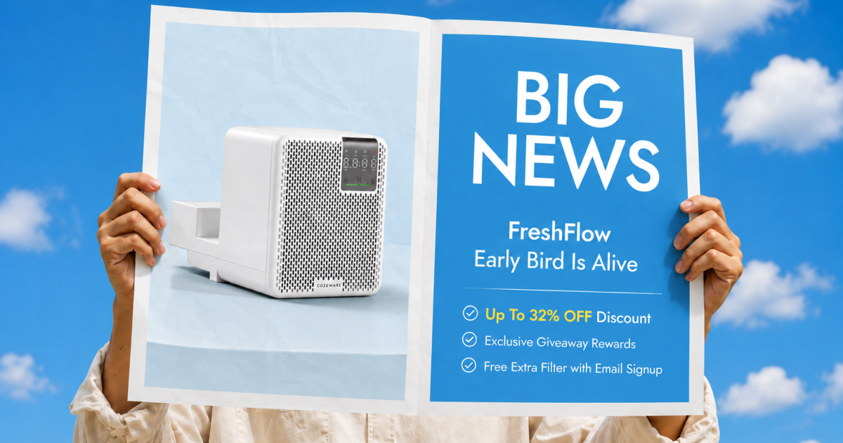 Bring Filtered Outdoor Air Indoors Without Drilling: FreshFlow on Kickstarter