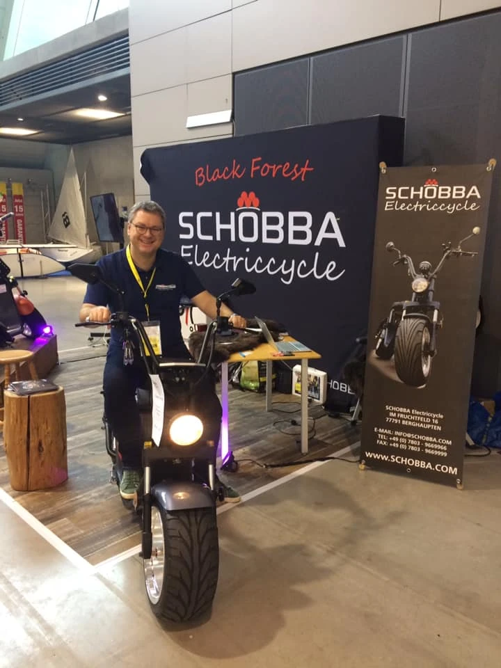 The Schobba electric scooters sure are cool rides