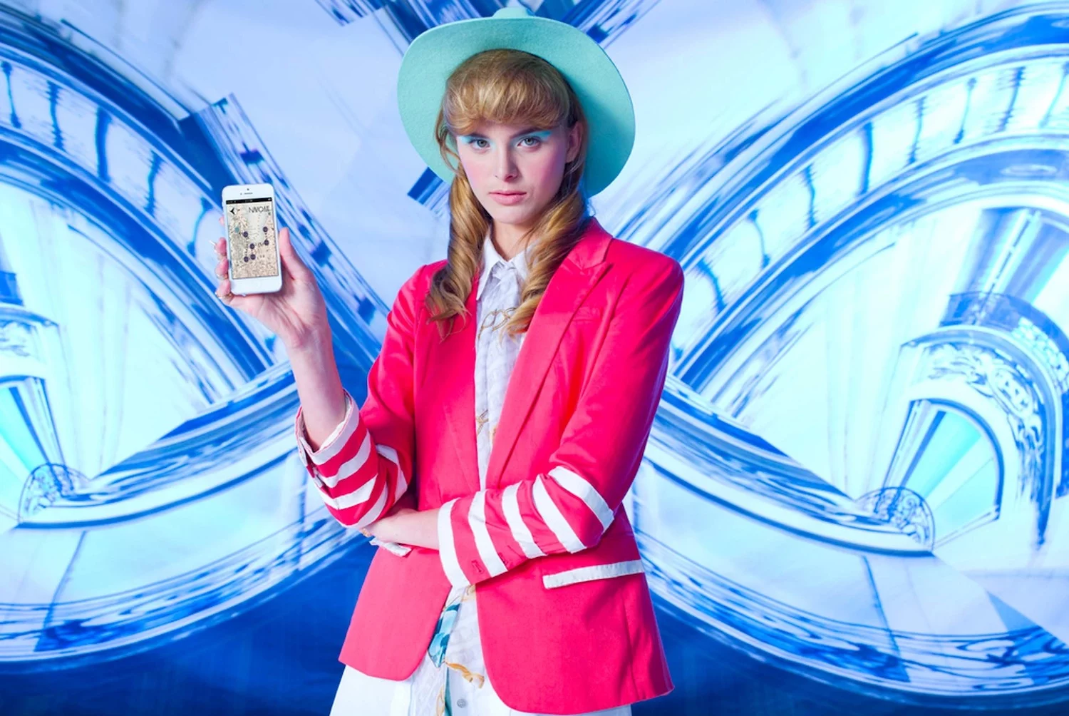 An accompanying smartphone app stores destinations and directions