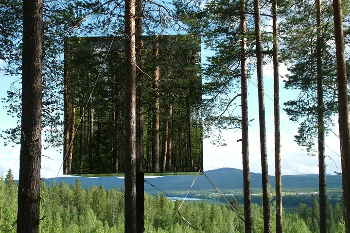 The Treehotel's captivating Mirrorcube room