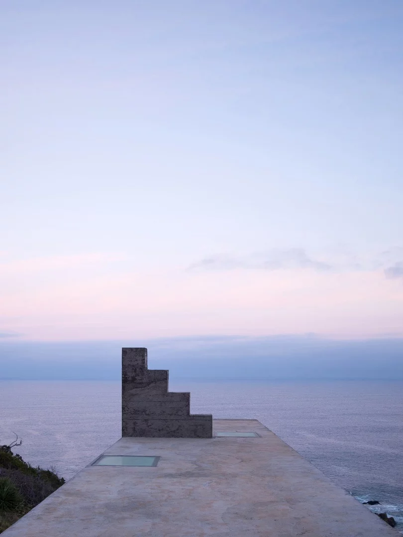 Loba House's terrace features a stair-like seating area