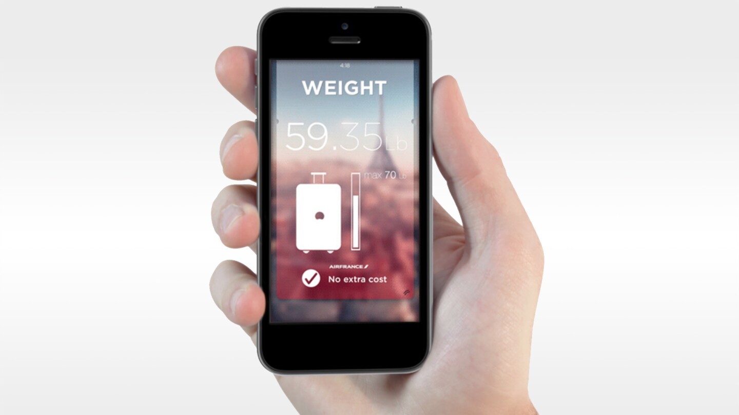 Delsey's smart luggage prototype offers builtin scales, fingerprint