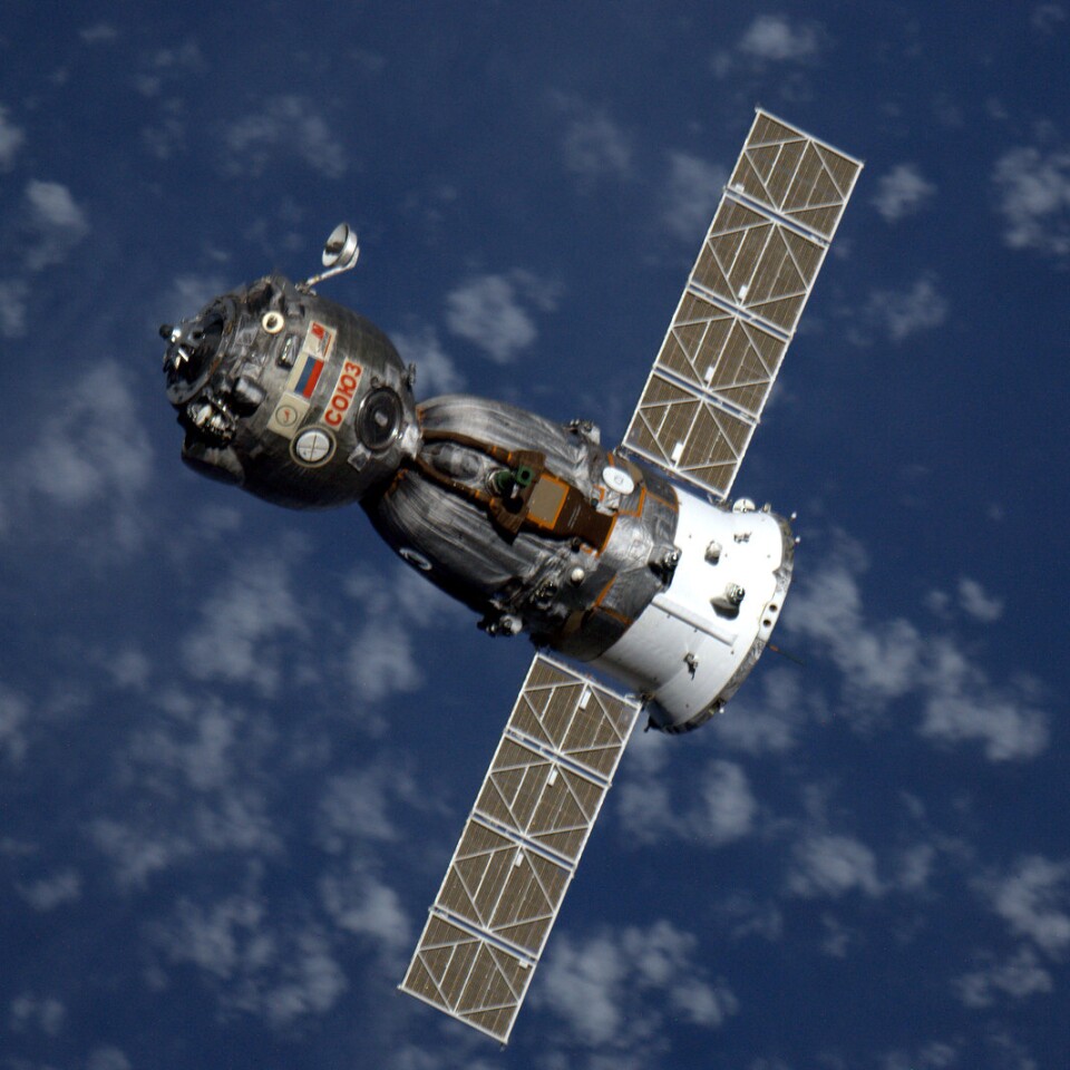 Soyuz TMA spacecraft imaged soon after separation from the ISS (Image: NASA)