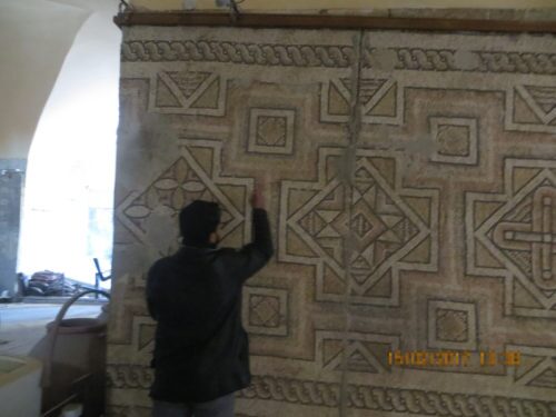 The solution, which is not available commercially, was specially developed for use on antiquities