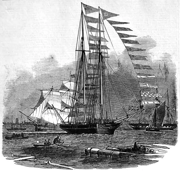 The original Titania, as pictured by the Illustrated London News in 1850
