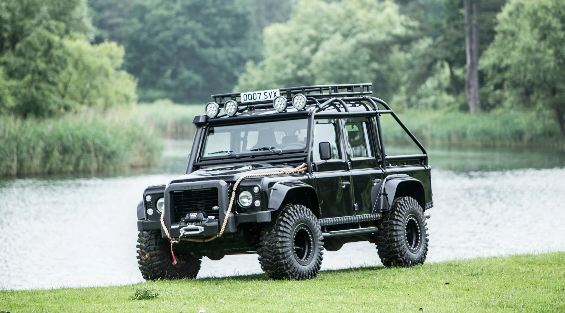 We don't know if this is the same car we featured when it came up for auction last year, but if it isn't it is one of the ten purpose-built LandRover Defender specials that were among the stars of the blockbuster 24th James Bond adventure film, SPECTRE. When that car was sold by RM-Sothebys, it was the first of the ten to go to auction and we marvelled at the official estimate for the car of £100,000 to £150,000 (US$130,000 to $195,000) ... and we specifically asked, "could it really go that cheaply?" It didn't, selling for £230,000, and this one went for £365,500, making it the most valuable LandRover ever to sell at auction. The full story of the ten cars was detailed last year and the RM-Sothebys auction description can be found here.