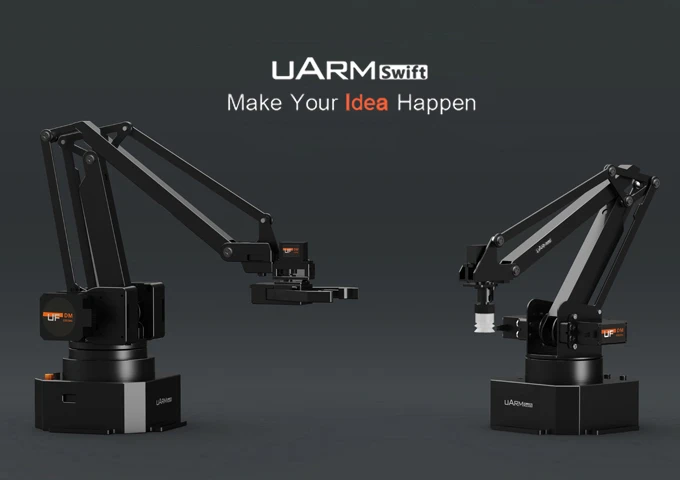 The uArm Swift will come in two models, the basic and the uArm Swift Pro, with the latter adding finer control and more tools