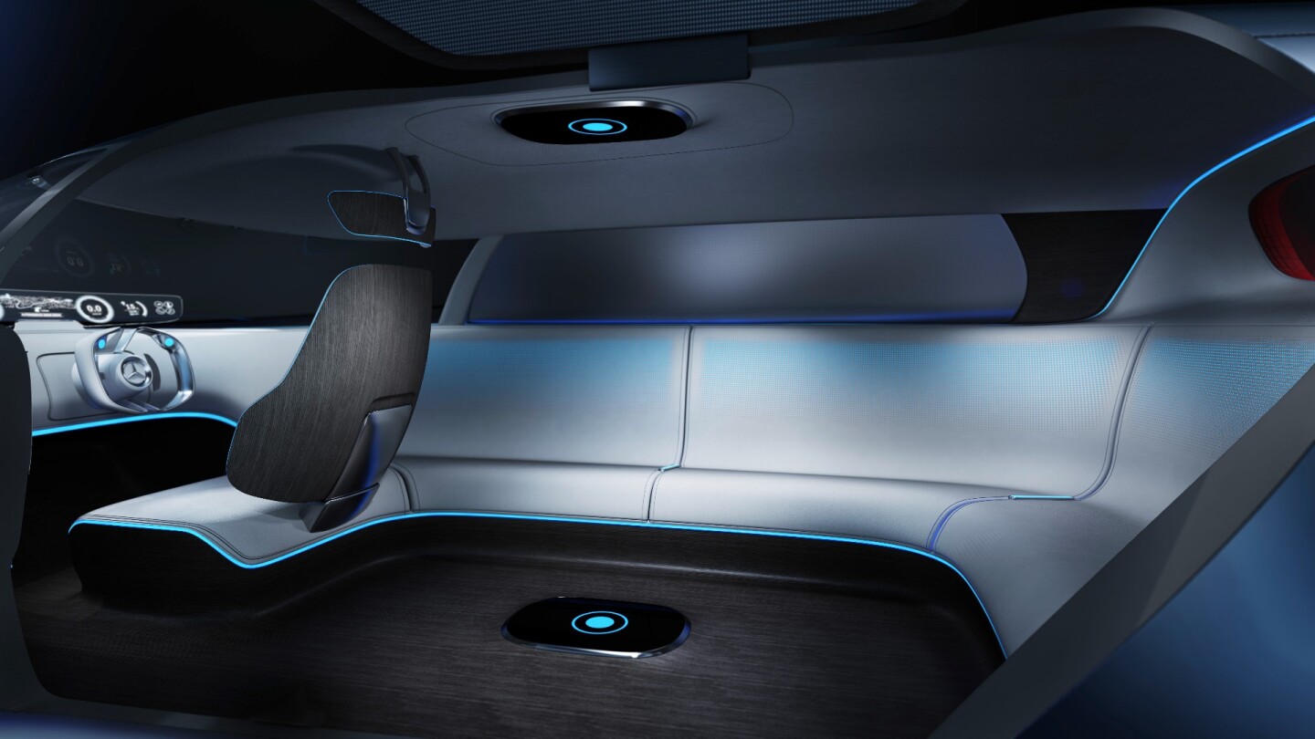 Mercedes-Benz Vision Tokyo: driver's seat and controls fold out if required