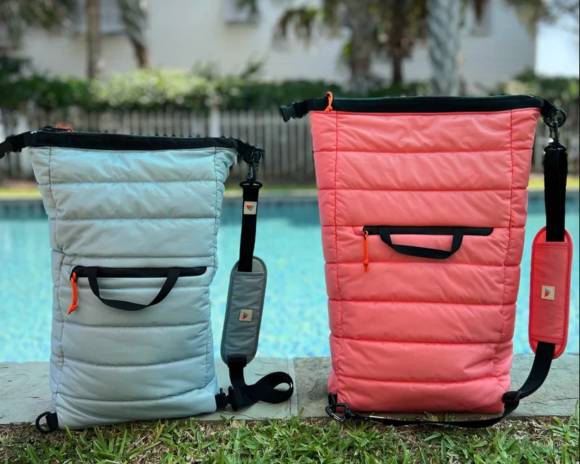 Both the Mayfly 14L and Shasta 23L feature zippered compartments for extra storage