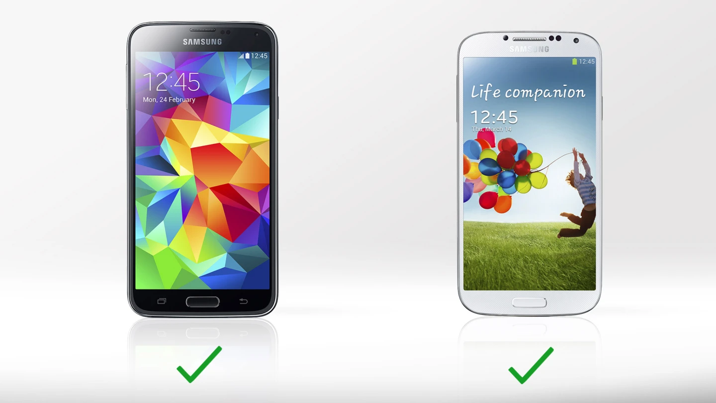 Both handsets are compatible with Samsung's new Gear wearable devices