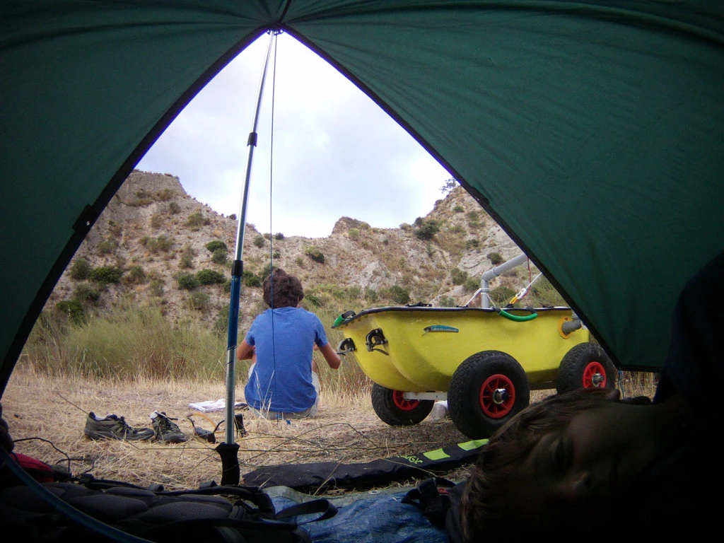 Pack the 92-liter Armadillo EVS with camping gear and stay out there longer