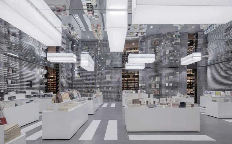 Client of the Year went to Zhongshuge bookstores for commissioning these stunningly playful different bookshop designs from three different designers