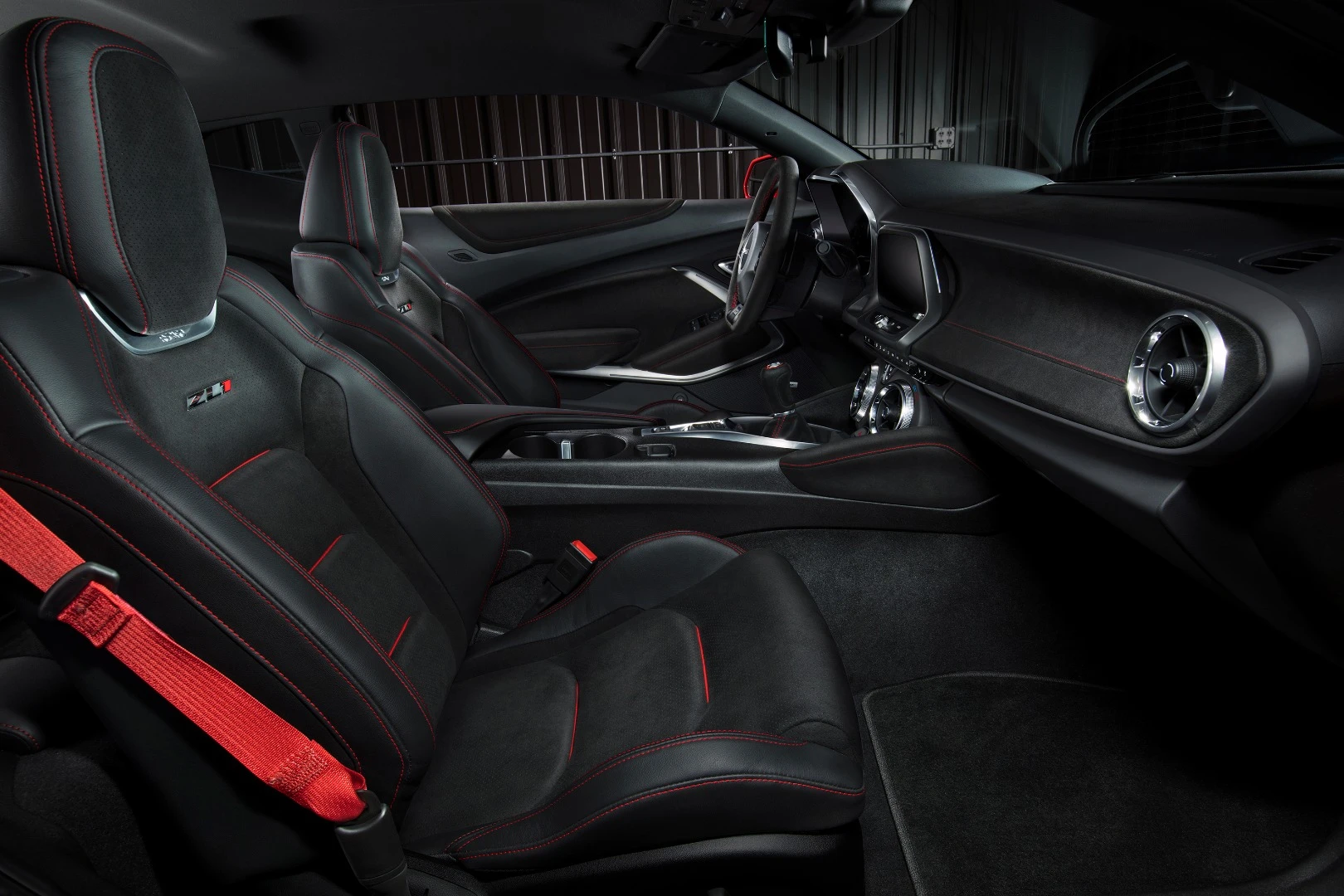 The Camaro's interior is largely unchanged from the regular SS' setup