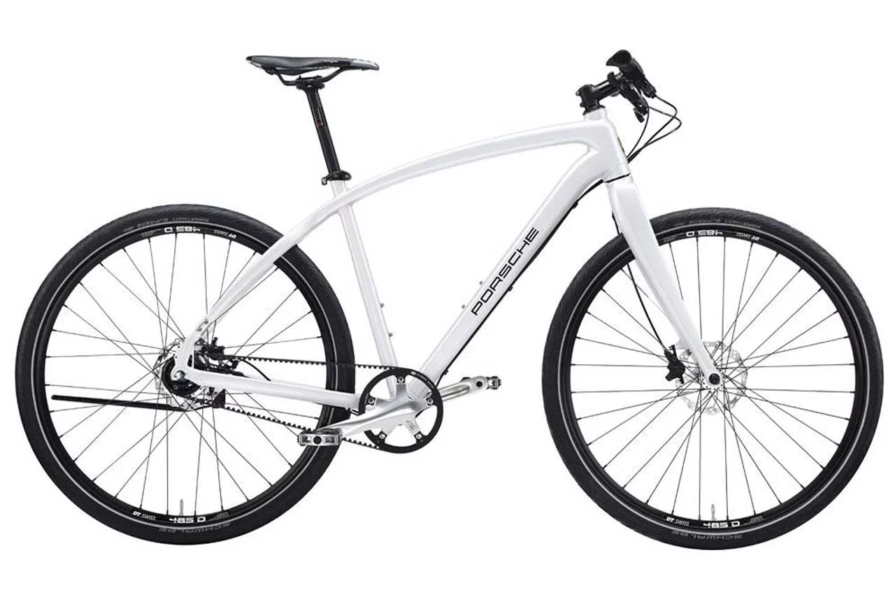 The Porsche Bike S features a lightweight frame made from 7005 hydroforming aluminum
