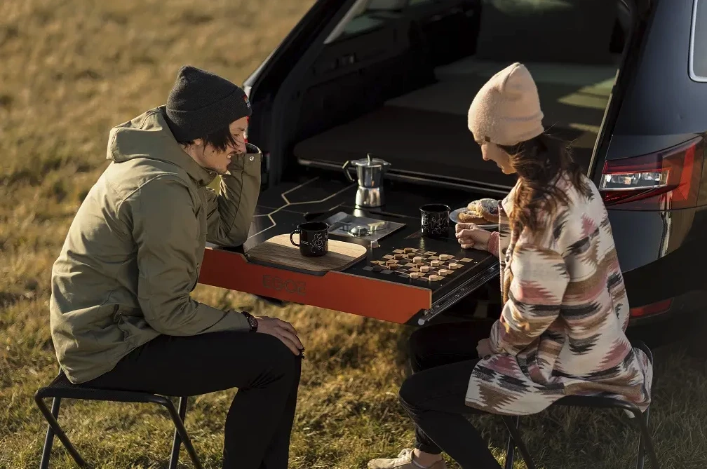 Just add chairs or stools and the Nestboard is a dining table and outdoor game room