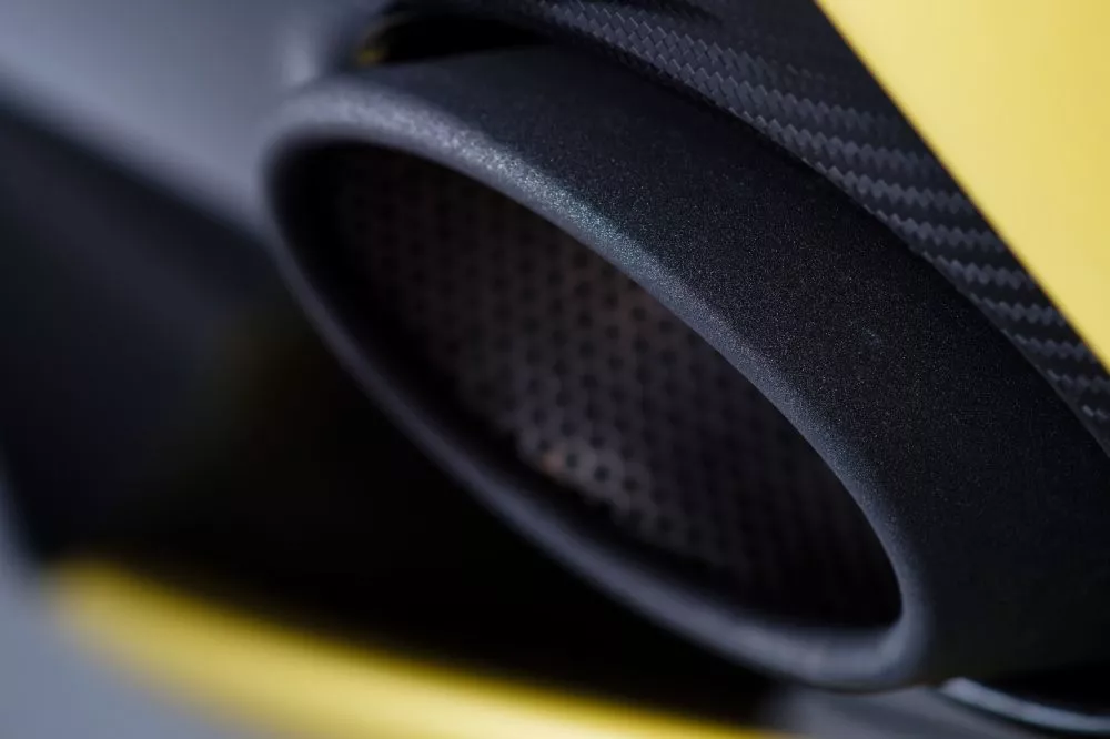 Vantage S animalistic, bitey exhaust system is taken directly from the One-77 hypercar