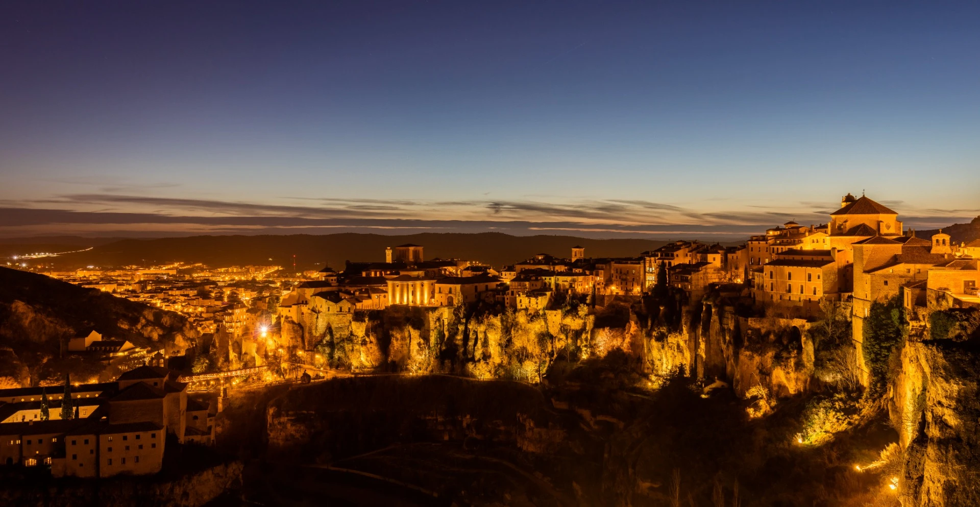The Hanging Houses of Cuenca is a marvel of classical engineering. This medieval town in Spain, east of Madrid, contained a cluster of old structures built to hang of the edges of cliff faces. Only a few of the perilous buildings still exist (Credit: Diego Delso, delso.photo, (CC-BY-SA))