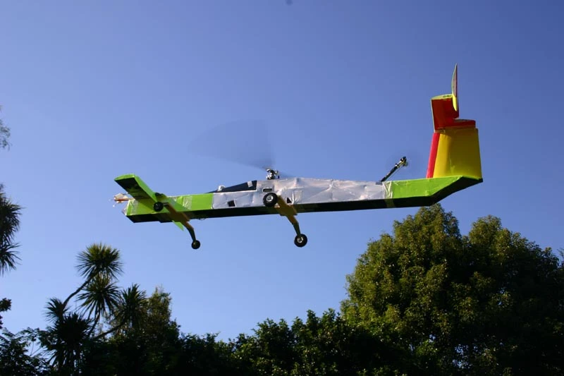Hybrid RotorWing prototype demonstrating hovering flight