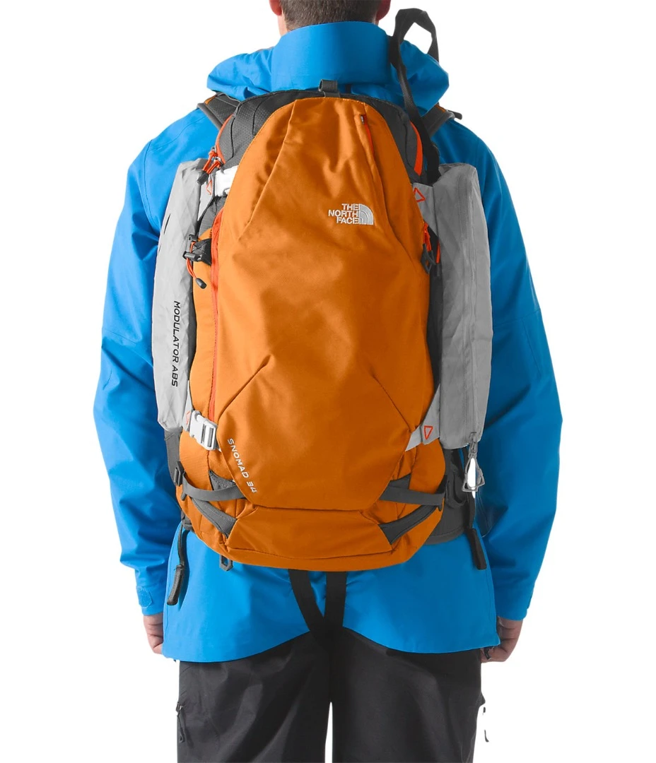 Other avalanche airbags are built into specific backpacks, but TNF's Modulator ABS straps onto the pack of your choice