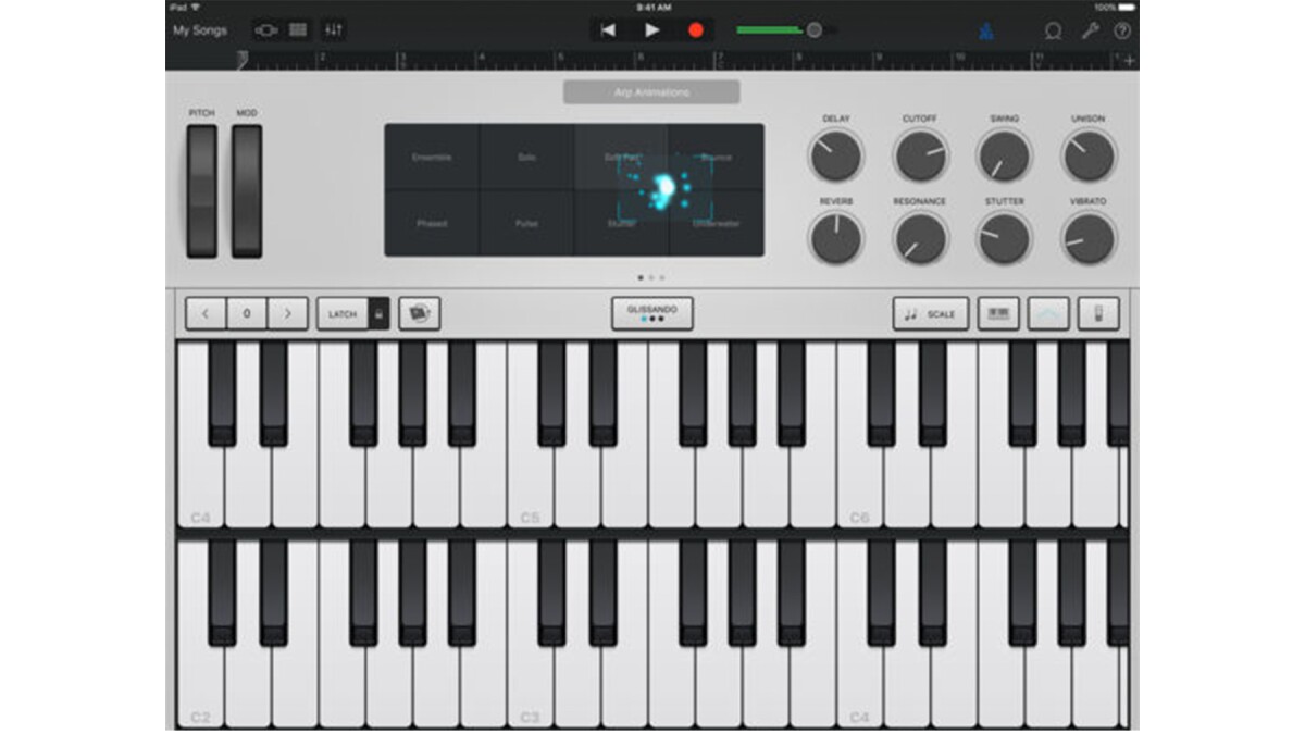 The Alchemy synthesizer for GarageBand for iOS