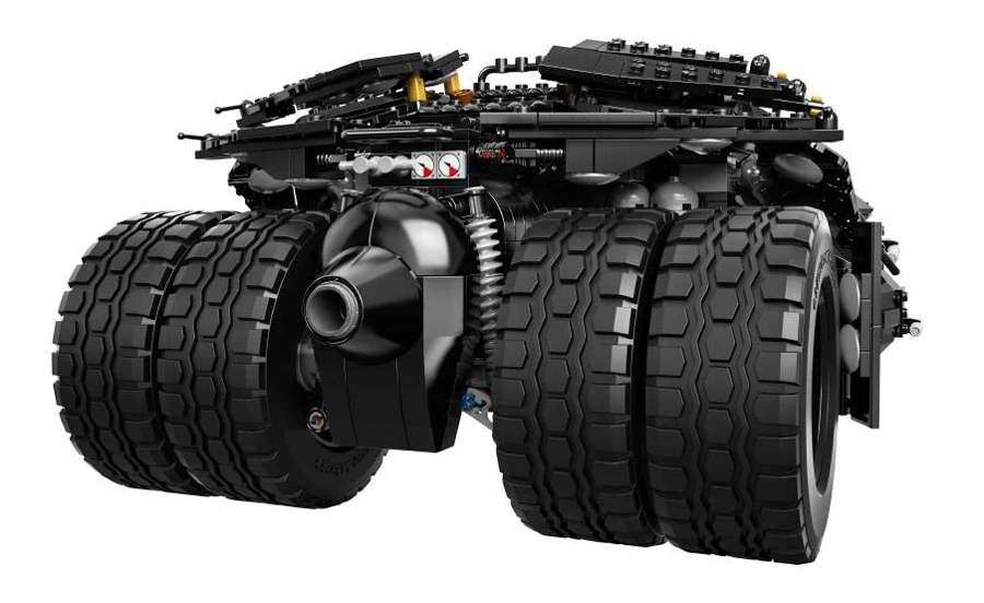 The scaled down Ultimate Collector's Series Batman Tumbler features a staggering 1,869 pieces and measures out at 15 by 9 inches (Photo: Lego)