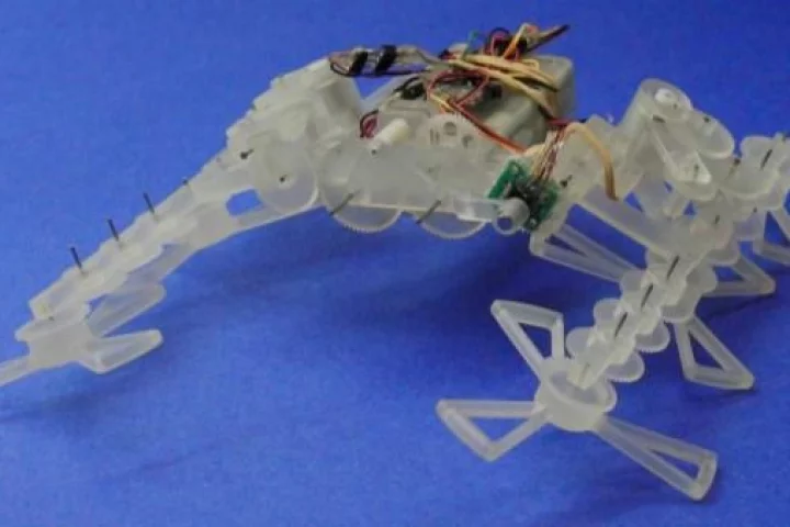 Students at UC Berkeley have developed the STAR, a 3D-printed robot that flattens its legs to slip under small spaces and raises them up again to climb over obstacles