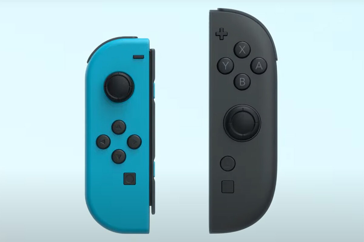 The new Joy-Cons are substantially larger - and there's an additional button at the bottom of the right Joy-Con