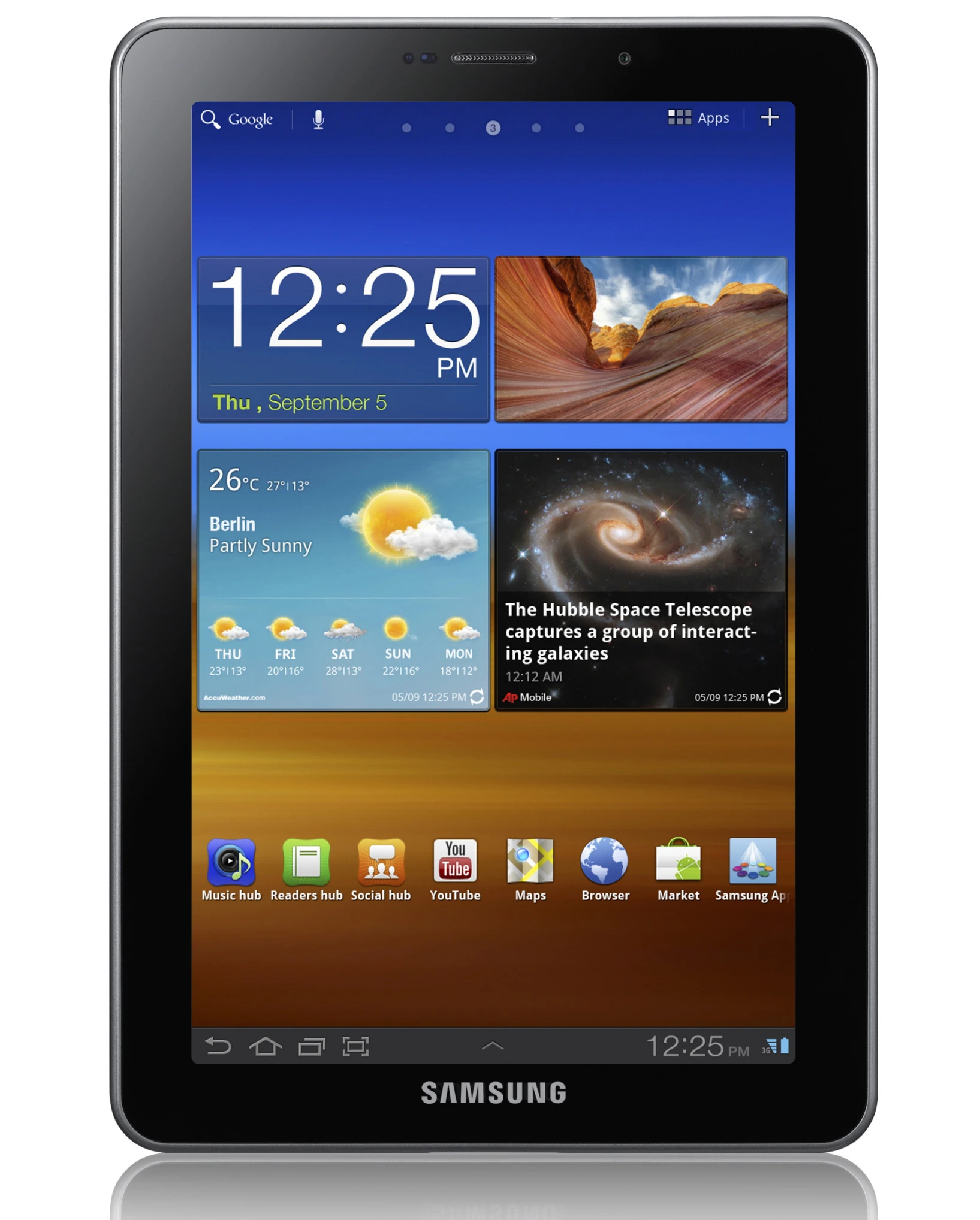 The Samsung Galaxy Tab 7.7