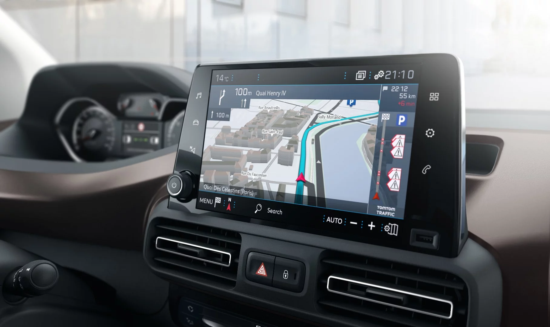 The Rifter includes an i-Cockpit with 8-in touchscreen