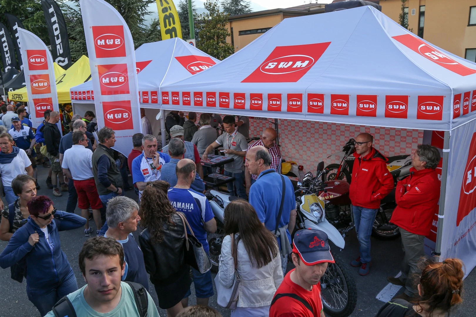 The official presentation of SWM's new lineup during the Italian leg of the World Enduro Championship was well received by the public