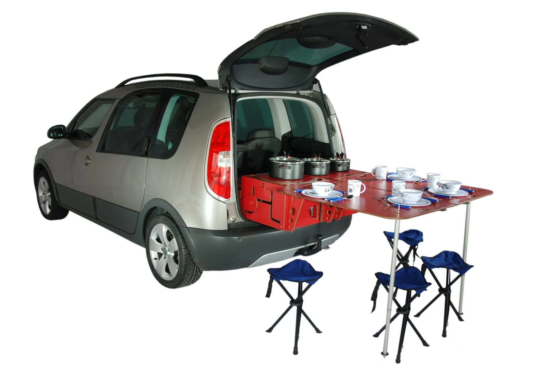 The versatile unit offers several configurations for table/counter space