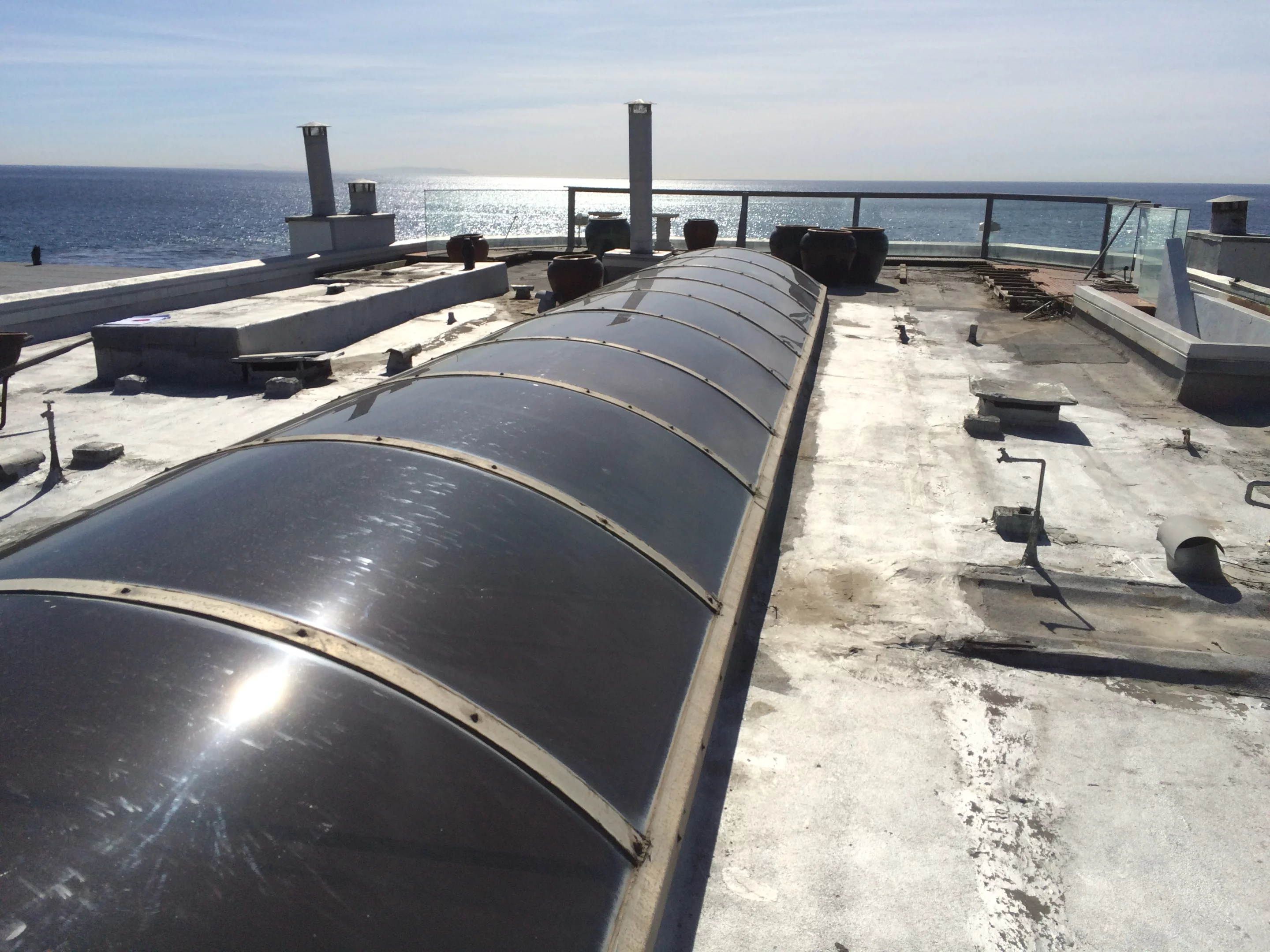 The Taylor Beach House's original skylight, pictured, was replaced with a much larger operable unit