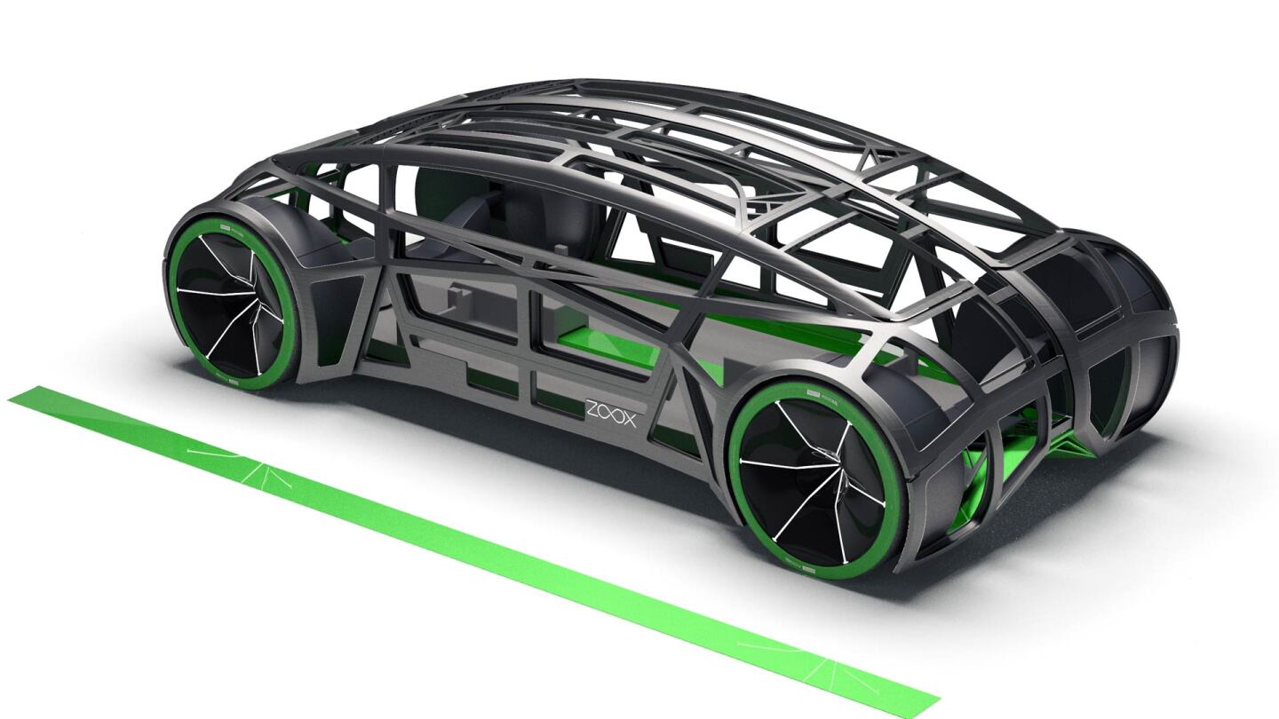 The Zoox Boz has a carbon-composite structure