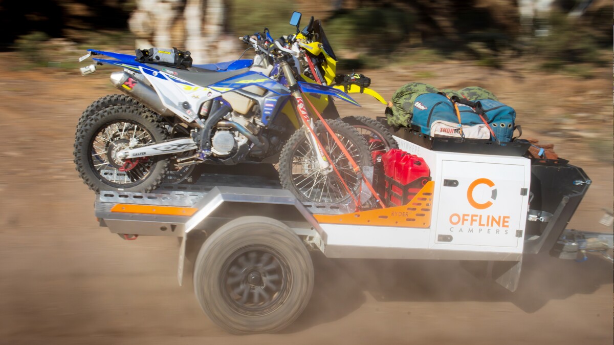 Flatbed 1/2 camper carries the ultimate weekend's worth of gear