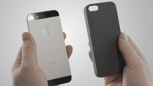 The Lunecase clips to the iPhone