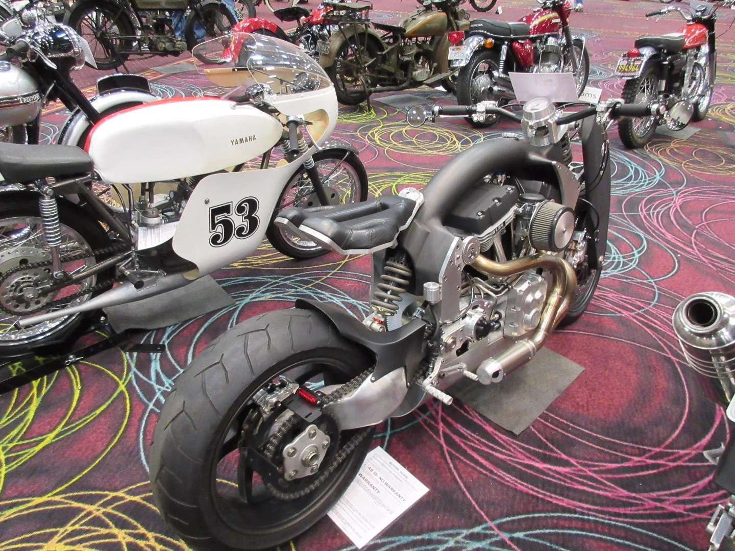 $103,500 – 2007 Confederate B120 Wraith - Bonhams Lot 114 had a very conservative estimate of $38,000 to $44,000, at which price it would have clearly been an absolute steal. Few machines ever regain their initial purchase price, particularly in the first decade, but the Wraith is already close. As we said in the preview of the auction, "If you believe, as I do, that the Confederate brand will endure and prosper, then the 1999 Hellcat and the 2007 B120 Wraith offer prime investment potential."