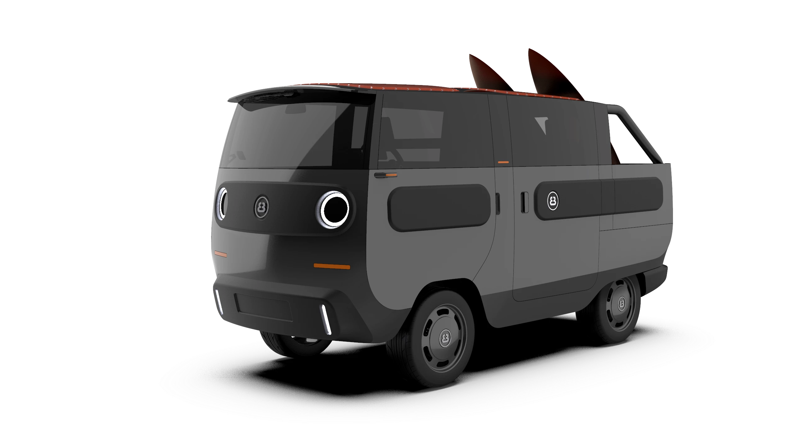 Another instant favorite, the eBussy "Open!" configuration is a cabriolet van/pickup hybrid